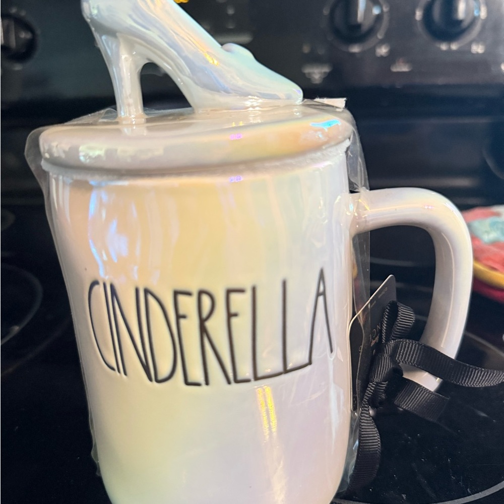 NEW Cinderella Rae Dunn Mug w Slipper Topper